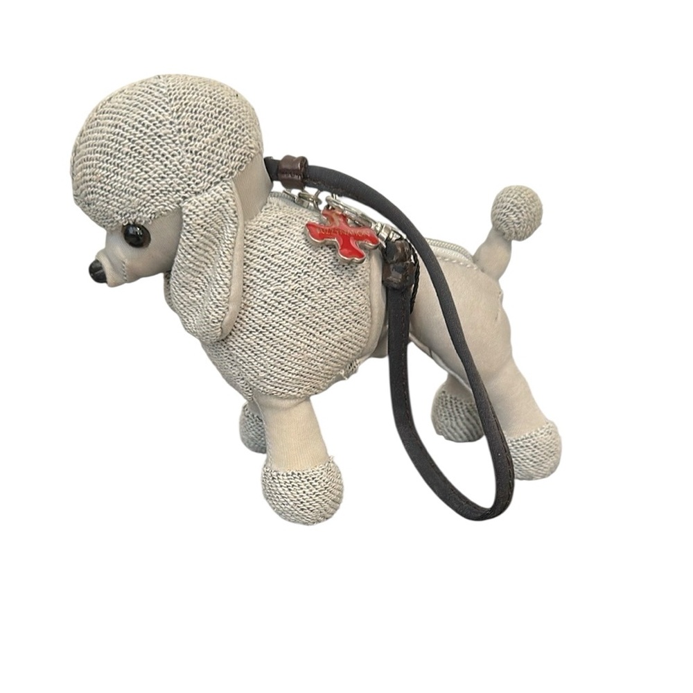 Adorable Poodle Wristlet with Black Strap
